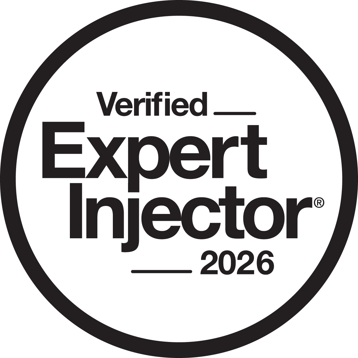 Verified Expert Injector 2023 Seal Verified Expert Injector 2026 Badge