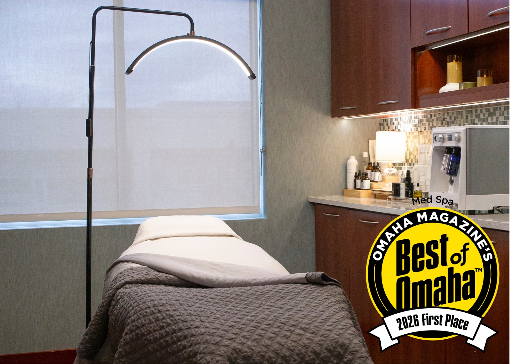 LovelySkins Medical Spa with the Best of Omaha 2026 Med Spa first place winner award